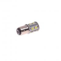 Автолампа P21/5W (BAY15d) 13 SMD 5050 WHITE 260лм 6000K 12V MEGAPOWER /10/100