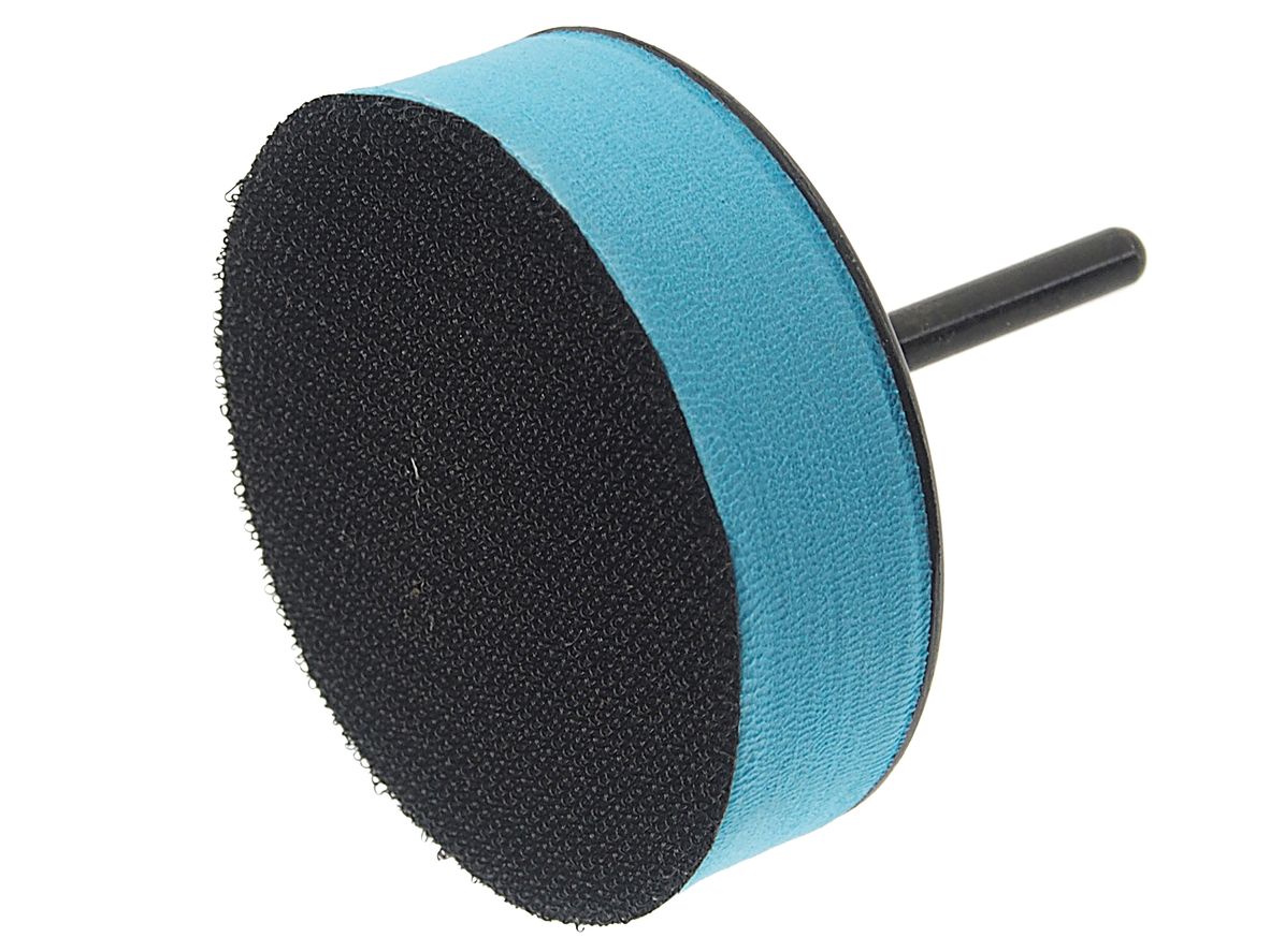 Подушка шлифовальная с Velcro фиксацией для дрели 75мм (хвостовик 6мм) ROCKFORCE /1/100