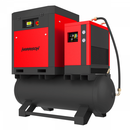HRS-942300TD5 Винтовой компрессор с ресивером и осушителем Harrison: 2300 л/мин, 8 бар, 15 кВт, 500
