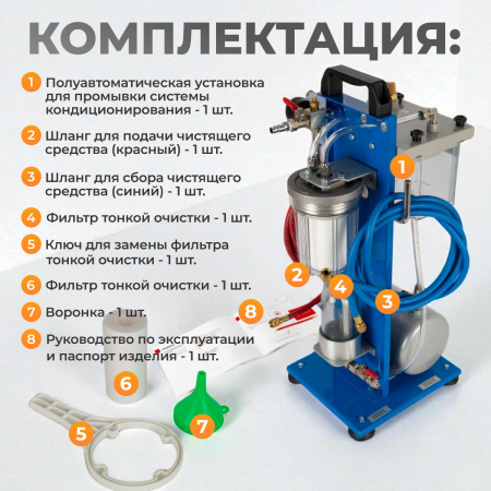 WDK-CF50 Установка для промывки системы кондиционирования