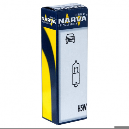 Автолампа T5W (BA9s) HALOGEN 12V NARVA /10/200