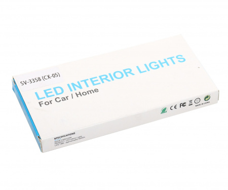 Плафон подсветка SV-3358 LED 48 SMD универсальный с выключателем (150x75мм) 12-24V /1