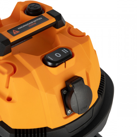 WDK-DUSTER L Промышленный пылесос 1600W/20L с подключением электроинструмента