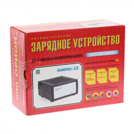 Зарядное устройство ВЫМПЕЛ-15 для АКБ 12V (7A) автомат 220V ОРИОН /1/20