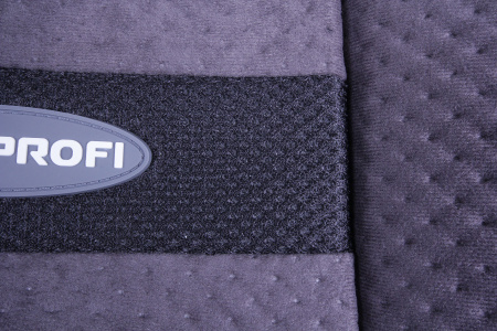 Чехлы на сиденье COMFORT COMBO CMB-1105 BLACK/DARK GREY (M) мультиконтурные велюр (11шт) AUTOPROFI /1/5