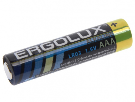 Элемент питания AAA: LR03-BC24 ALKALINE 1,5V ERGOLUX /24/480
