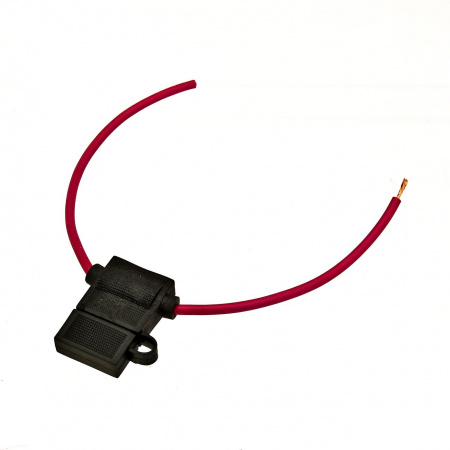 Держатель предохранителя флажкового FHC-1038-3(SX:32V) RED (резина) с крышкой, красным проводом TX /10/100/1000 HIT