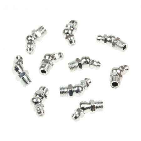 Пресс-масленка RF-GN-01-45-8MM: 8мм угловая (45град.), к-т 10 шт. ROCKFORCE /1/2000