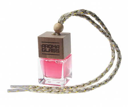 Ароматизатор воздуха FTE-AG-11 AROMA GLASS (cherry amaretto) подвесной в стеклянном флаконе FOUETTE /1/30
