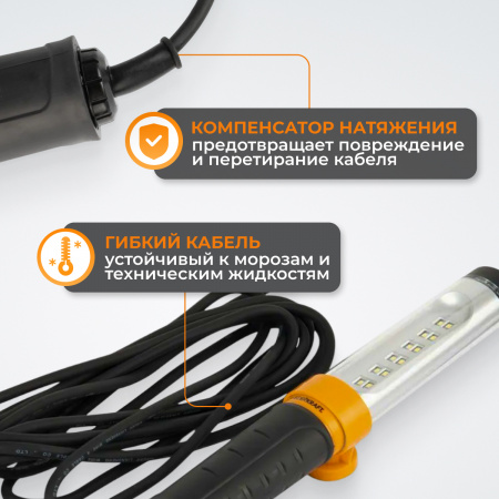 WDK-WL2280005 Переносной светодиодный светильник, 220 В, длина провода 5 м