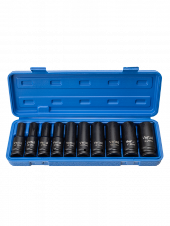 Набор ударных головок удлиненных 1/2″ 10 пр. 10-24 мм VR84210