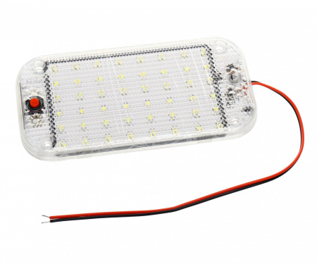 Плафон подсветка SV-3358 LED 48 SMD универсальный с выключателем (150x75мм) 12-24V /1