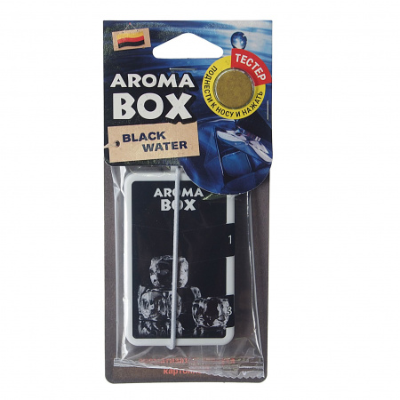 Ароматизатор воздуха FTE-B-17 AROMA BOX  (black water) подвесной 20гр FOUETTE /1/36