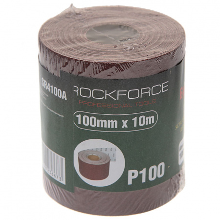 Бумага наждачная RF-SR4100A 100ммх10м в рулоне (P100) ROCKFORCE /1/50