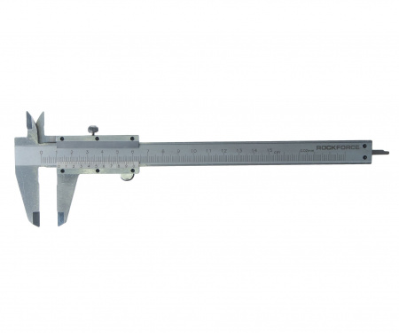 Штангенциркуль RF-5096P1 (0-150мм, 0.02мм; внутр. Ø, наруж. Ø + глубиномер), в пластиковом футляре ROCKFORCE /1