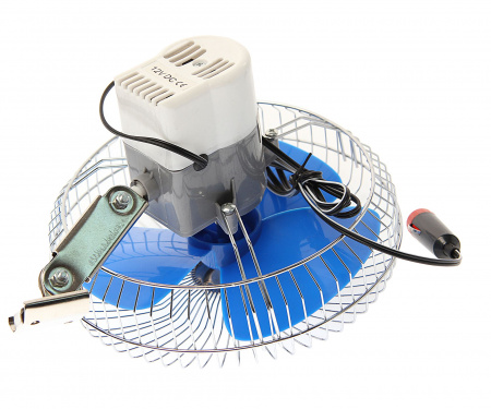 Вентилятор M-503 21см (8") с решеткой металл 12V MEGAPOWER /1/12 HIT