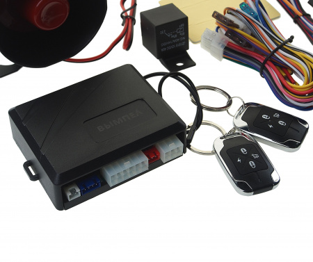 Сигнализация W-Y105 (2-х уровневый датчик удара, сирена 15Вт) 12V ВЫМПЕЛ /1