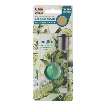 Ароматизатор воздуха FTE-BM-07 BOTTLE MANIA (mojito) подвесной, мембранный FOUETTE /1/26