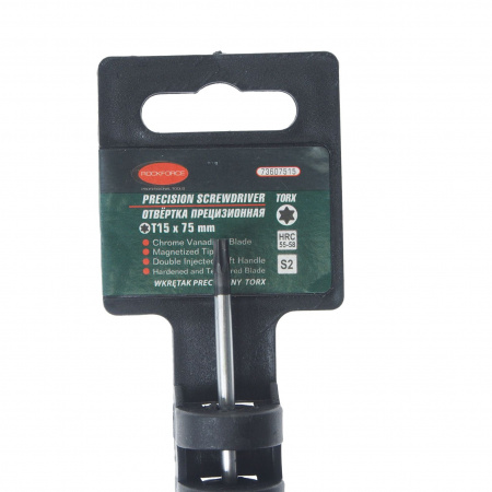 Отвертка RF-73607515 TORX ювелирная  Т15х75мм ROCKFORCE /1/10