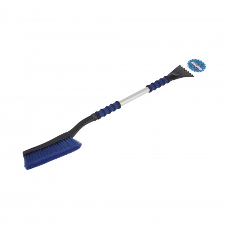 Щетка M-71063BL для снега со скребком и мягкой ручкой 88см BLUE MEGAPOWER /1/36