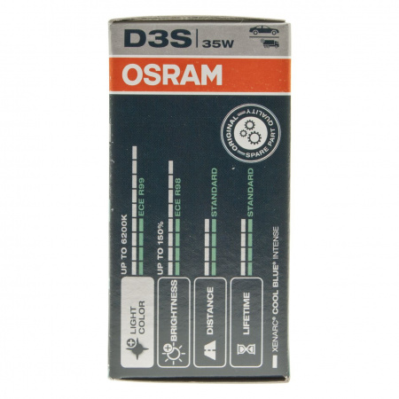 Автолампа D3S (35) PK32d-5+150%  XENON COOL BLUE INTENSE (NextGen) 6200K 42V  OSRAM /1/10