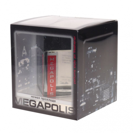 Ароматизатор воздуха MGSL-100 MEGAPOLIS (ночная прохлада) гелевый 60мл FKVJP /1/40