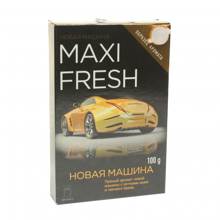 Ароматизатор воздуха MF-115 MAXI FRESH (новая машина) гелевый, под сиденье 100гр /1/40