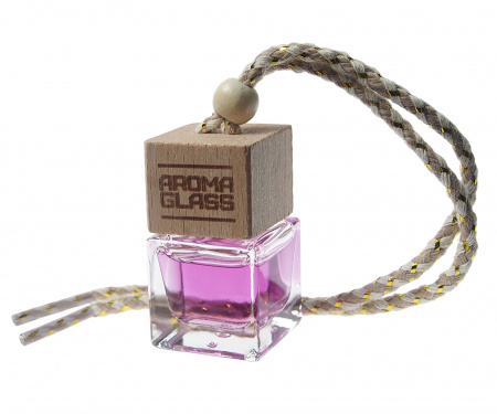Ароматизатор воздуха FTE-AG-08 AROMA GLASS (purple rain) подвесной в стеклянном флаконе FOUETTE /1/30