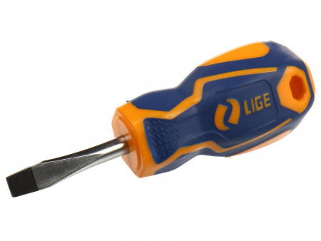 Отвертка шлицевая SL6.5х38мм LG-55217 LIGE /1/168 NEW