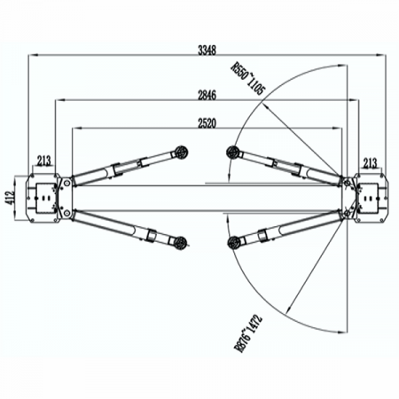 ТЕМП S4B-2 220V C Подъёмник гидравлический двухстоечный, 4 т