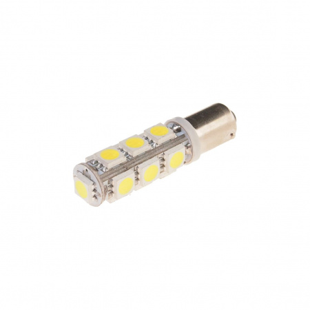 Автолампа T4W (BA9s) 13 SMD 5050 WHITE 6000K 280лм 12V MEGAPOWER /10 /100 OLD