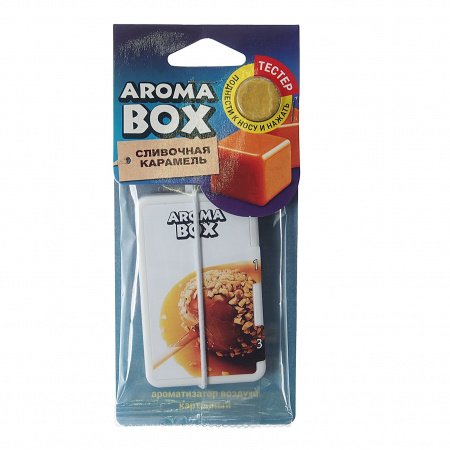 Ароматизатор воздуха FTE-B-11 AROMA BOX (сливочная карамель) подвесной 20гр FOUETTE /1/36