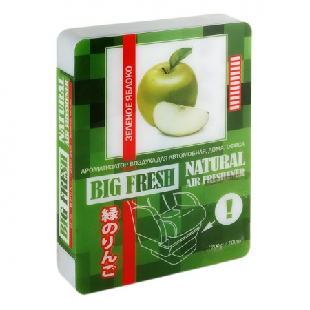 Ароматизатор воздуха BF-56 BIG FRESH (зеленое яблоко) гелевый 200гр FKVJP /1/40