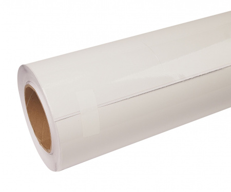 Пленка виниловая белая глянцевая (Three layers of light white) (рулон 1,52х28м) 130мк. /1