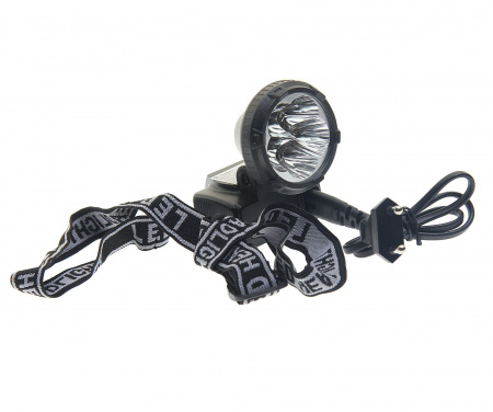 Фонарь UF-5365 5 LED BLACK головной  с аккумулятором, 2 режима 220V ULTRAFLASH /1/5/100