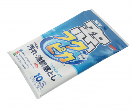 Салфетки для стекол очищающие Soft99 Glass Cleaning Wipes, 10шт. /1/40