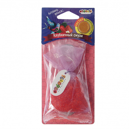 Ароматизатор воздуха FTE-M-05 AROMA MAGIC (клубничный смузи) подвесной, саше FOUETTE /1/24